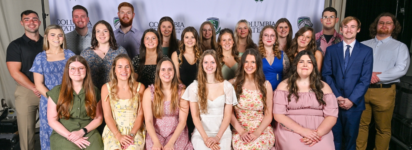 Group photo of all of the Columbia State Rad Tech graduates for Summer 2025.