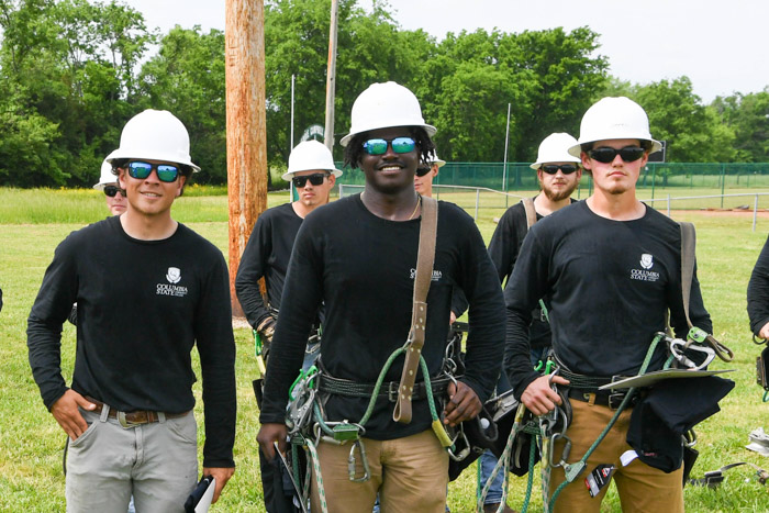 Pictured (left to right): Bell change winners Jaylen Milton, from Columbia in third place, Jaylun Wilks from Gallatin in second place and Hayden Brandon from College Grove in first place.