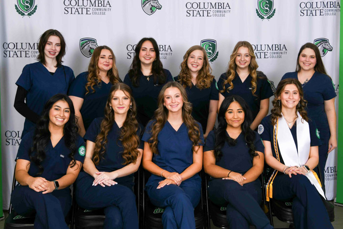 Pictured (left to right, back row): Williamson County graduates Lia Reeves, Brittany Sutton, Ava Anderson, Ella Barnhart, Kirsten Meyer and Michelle Simmons. Pictured (left to right, front row): Angelica Pineda, Victoria Wilson, Elizabeth Poteete, Aylin Martinez-Carballo and Camryn Romagna.