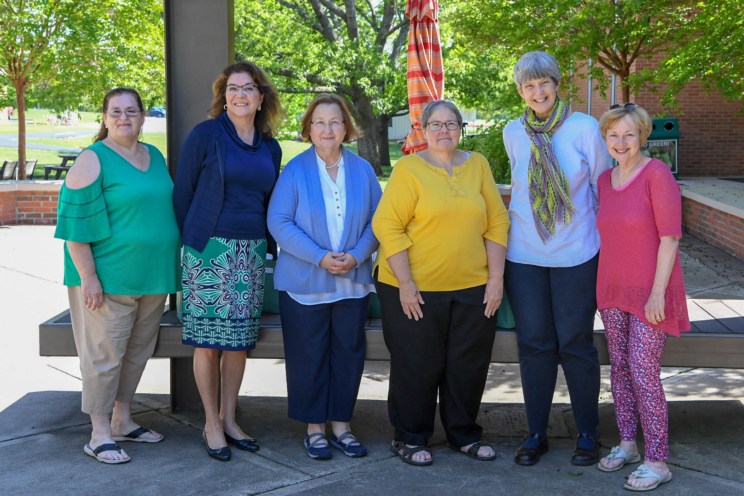 2018-2019 retirees stand for a photo
