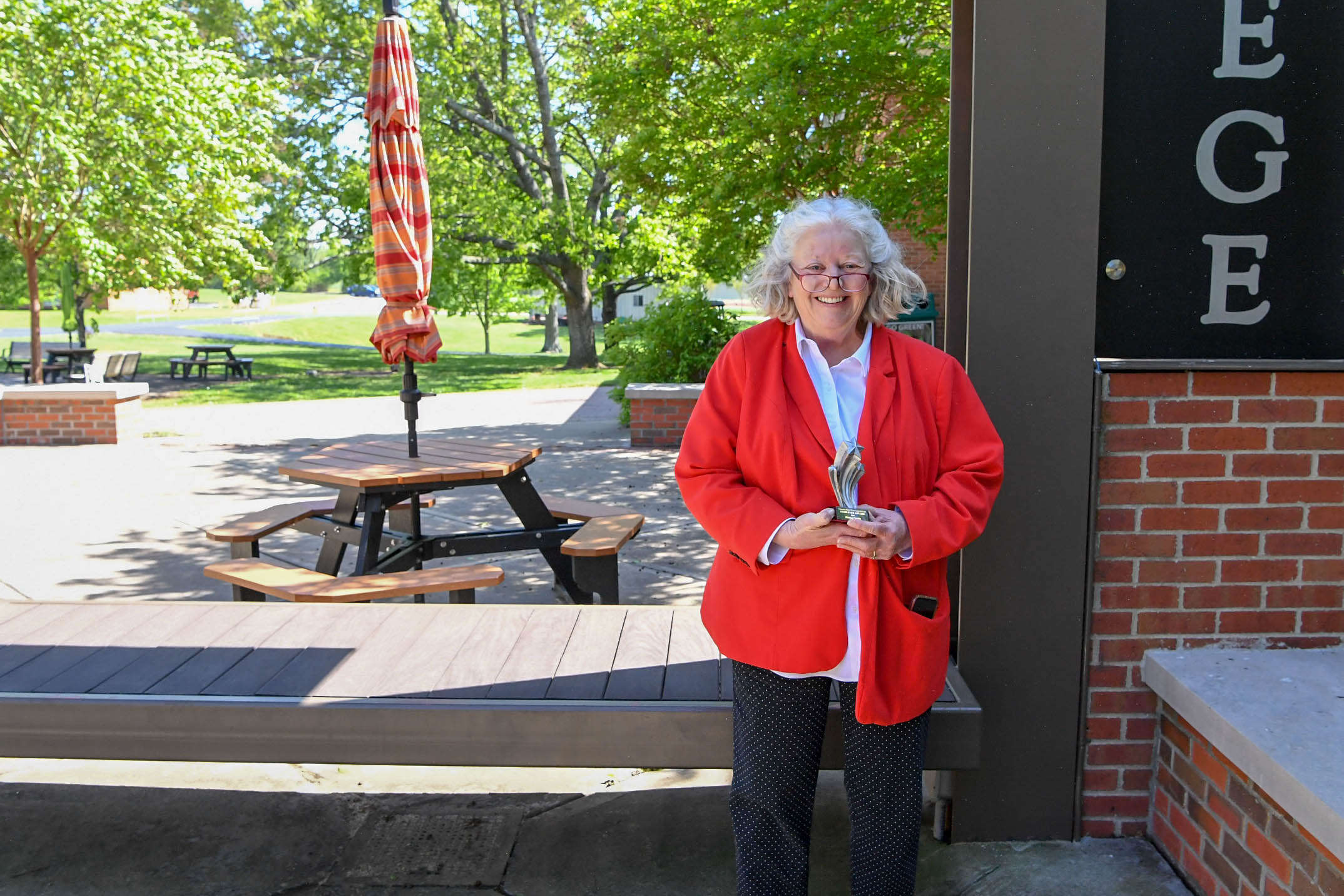 Elaine Curtis was presented the High Five Award