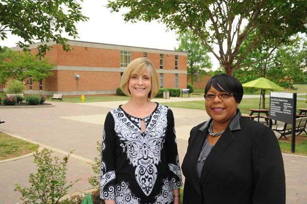 C-State employees with service awards