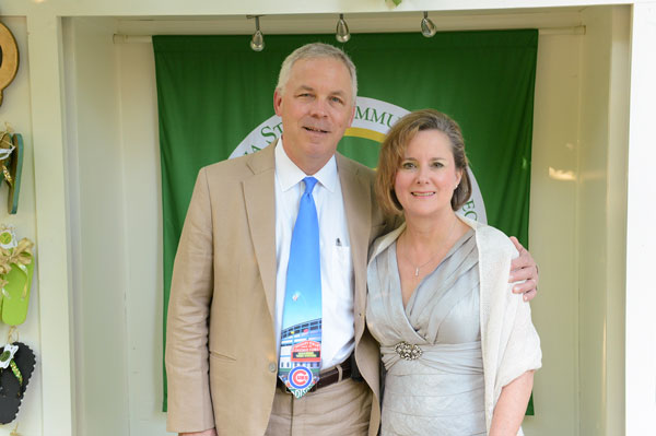 Man and woman with short hair