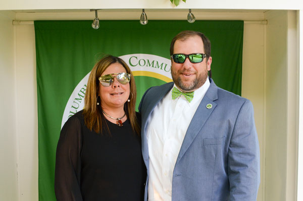 woman and man wearing sunglasses