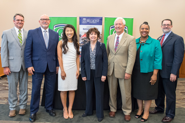 Attendees at Belmont/Columbia State Articulation Agreement Signing