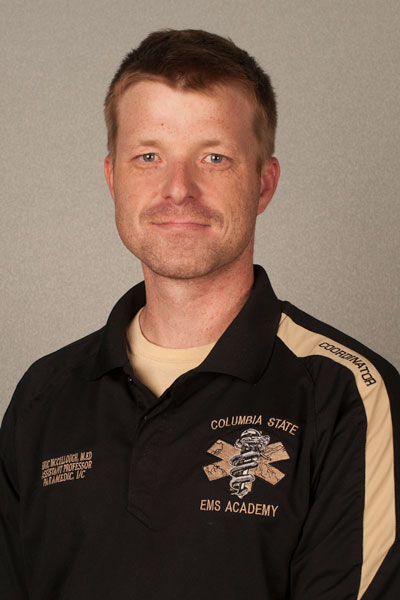 Eric McCullough, CState EMT assistant professor