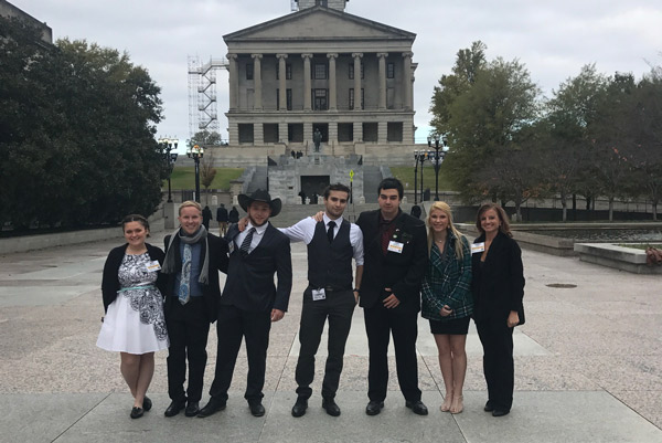 SGA Students at the State Capitol.