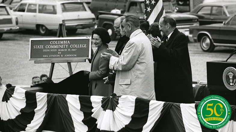 Lady Bird and Lyndon B. Johnson