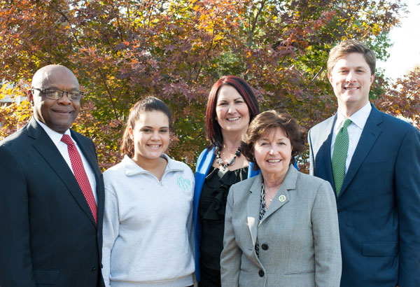 Youth Education Foundation Scholarship Group of five people in front of tree