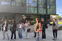 Smiling group of students